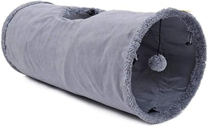 SilkenTail Suede Collapsible Cat Tunnel