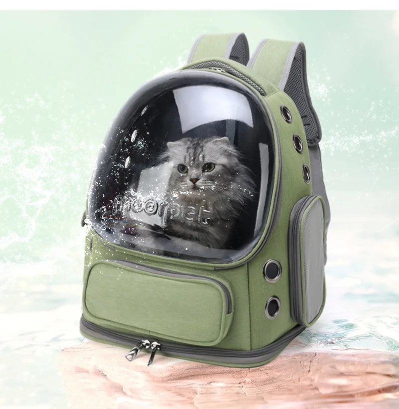 Chic Travel Backpack for Cats