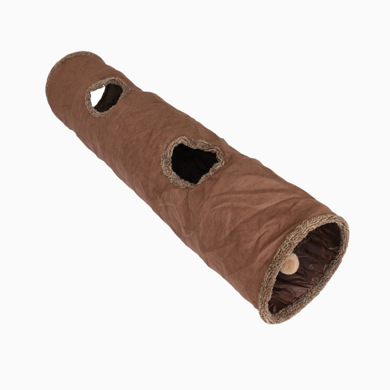 SilkenTail Suede Collapsible Cat Tunnel